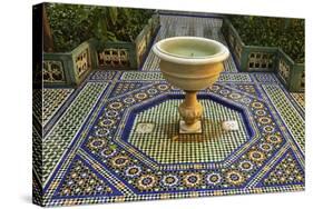 Fountain, Palais de la Bahia, Medina, Marrakesh, Morocco, North Africa, Africa-Jochen Schlenker-Stretched Canvas