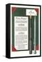 Fountain Pen and Pencil Advertisement-null-Framed Stretched Canvas