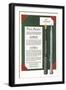 Fountain Pen and Pencil Advertisement-null-Framed Art Print