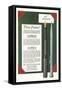 Fountain Pen and Pencil Advertisement-null-Framed Stretched Canvas