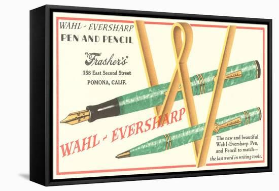 Fountain Pen and Pencil Set-null-Framed Stretched Canvas