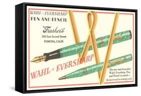 Fountain Pen and Pencil Set-null-Framed Stretched Canvas