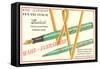 Fountain Pen and Pencil Set-null-Framed Stretched Canvas