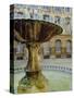 Fountain, Place d'Albertas, Aix En Provence, Provence, France, Europe-John Miller-Stretched Canvas