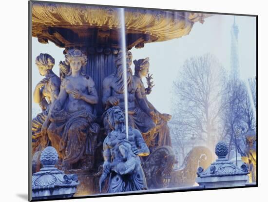 Fountain, Place De La Concorde, Paris, France, Europe-David Hughes-Mounted Photographic Print