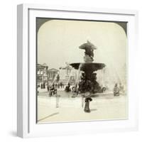 Fountain, Place De La Concorde, Paris, France-Underwood & Underwood-Framed Photographic Print