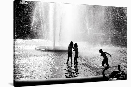 Fountain Play-Evan Morris Cohen-Stretched Canvas