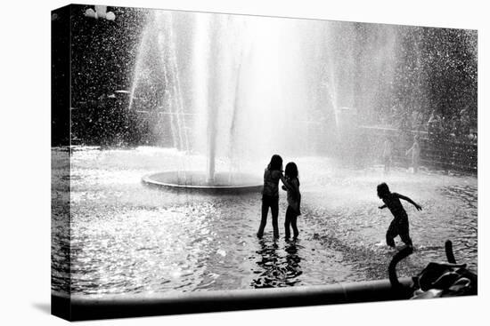 Fountain Play-Evan Morris Cohen-Stretched Canvas