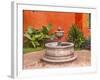 Fountain Plaza Juarez Park, San Miguel de Allende, Mexico.-William Perry-Framed Photographic Print