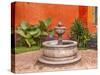 Fountain Plaza Juarez Park, San Miguel de Allende, Mexico.-William Perry-Stretched Canvas