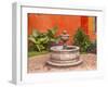 Fountain Plaza Juarez Park, San Miguel de Allende, Mexico.-William Perry-Framed Photographic Print