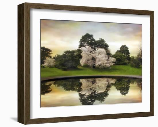 Fountain Reflections-Jessica Jenney-Framed Giclee Print