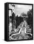 Fountain Row-null-Framed Stretched Canvas