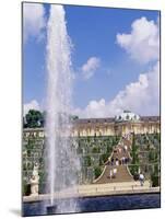 Fountain, Schloss Sanssouci (Sanssouci Palace), Unesco World Heritage Site, Potsdam, Germany-James Emmerson-Mounted Photographic Print