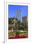 Fountain Sculpture and Jkr Tower, Kuala Lumpur, Malaysia, Southeast Asia, Asia-Richard Cummins-Framed Photographic Print