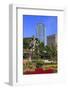 Fountain Sculpture and Jkr Tower, Kuala Lumpur, Malaysia, Southeast Asia, Asia-Richard Cummins-Framed Photographic Print