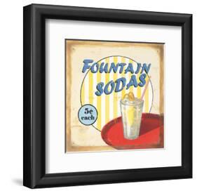 Fountain Sodas-Lisa Alderson-Framed Art Print