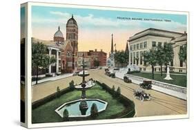 Fountain Square, Chattanooga-null-Stretched Canvas