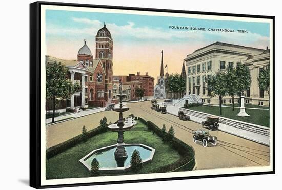 Fountain Square, Chattanooga-null-Framed Stretched Canvas