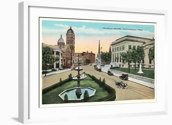 Fountain Square, Chattanooga-null-Framed Art Print