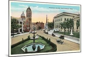Fountain Square, Chattanooga-null-Mounted Art Print