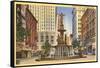 Fountain Square, Cincinnati, Ohio-null-Framed Stretched Canvas