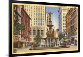 Fountain Square, Cincinnati, Ohio-null-Framed Art Print