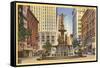 Fountain Square, Cincinnati, Ohio-null-Framed Stretched Canvas