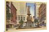 Fountain Square, Cincinnati, Ohio-null-Mounted Premium Giclee Print