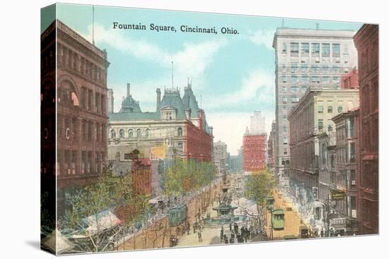 Fountain Square, Cincinnati, Ohio-null-Stretched Canvas