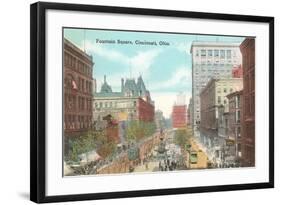 Fountain Square, Cincinnati, Ohio-null-Framed Art Print