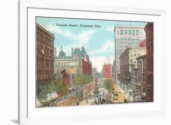 Fountain Square, Cincinnati, Ohio-null-Framed Premium Giclee Print