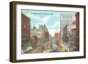 Fountain Square, Cincinnati, Ohio-null-Framed Art Print