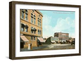 Fountain Square, Indianapolis, Indiana-null-Framed Art Print