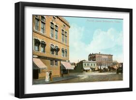 Fountain Square, Indianapolis, Indiana-null-Framed Art Print