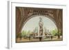 Fountain under the Eiffel Tower-null-Framed Giclee Print