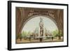 Fountain under the Eiffel Tower-null-Framed Giclee Print