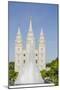 Fountain with Salt Lake Temple, Temple Square, Salt Lake City, Utah-Michael DeFreitas-Mounted Photographic Print