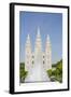 Fountain with Salt Lake Temple, Temple Square, Salt Lake City, Utah-Michael DeFreitas-Framed Photographic Print