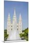 Fountain with Salt Lake Temple, Temple Square, Salt Lake City, Utah-Michael DeFreitas-Mounted Photographic Print