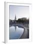 Fountain with Statue of George Iv and St. Martin-In-The-Fields Church-Markus Lange-Framed Photographic Print