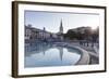 Fountain with Statue of George Iv-Markus Lange-Framed Photographic Print