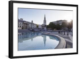 Fountain with Statue of George Iv-Markus Lange-Framed Photographic Print