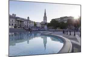 Fountain with Statue of George Iv-Markus Lange-Mounted Photographic Print