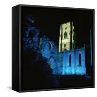 Fountains Abbey, Illuminated, 12th Century-CM Dixon-Framed Stretched Canvas