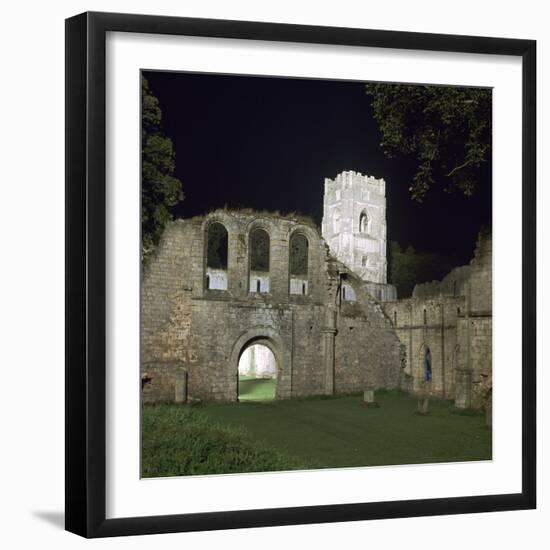 Fountains Abbey, Illuminated, 12th Century-CM Dixon-Framed Photographic Print