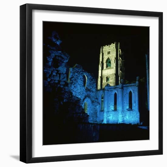 Fountains Abbey, Illuminated, 12th Century-CM Dixon-Framed Photographic Print