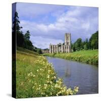 Fountains Abbey, North Yorkshire, England, UK, Europe-Roy Rainford-Stretched Canvas