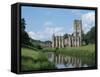 Fountains Abbey, UNESCO World Heritage Site, Yorkshire, England, United Kingdom, Europe-Harding Robert-Framed Stretched Canvas