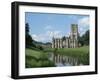 Fountains Abbey, UNESCO World Heritage Site, Yorkshire, England, United Kingdom, Europe-Harding Robert-Framed Photographic Print